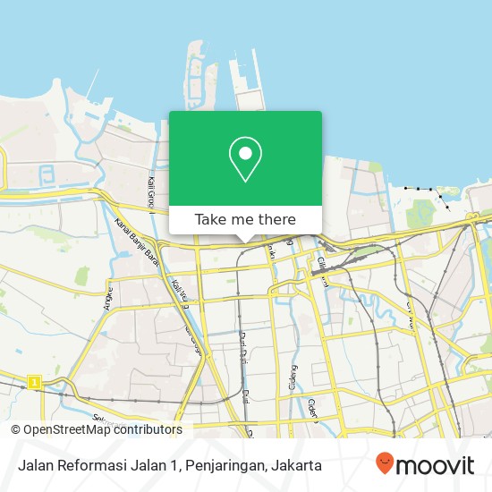 Jalan Reformasi Jalan 1, Penjaringan map