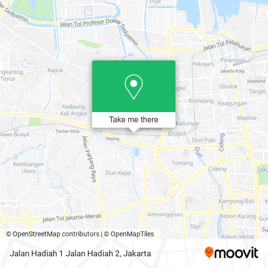 Jalan Hadiah 1 Jalan Hadiah 2 map