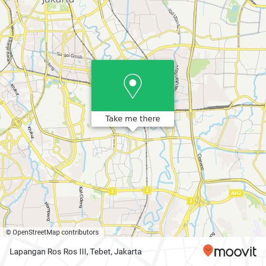 Lapangan Ros Ros III, Tebet map