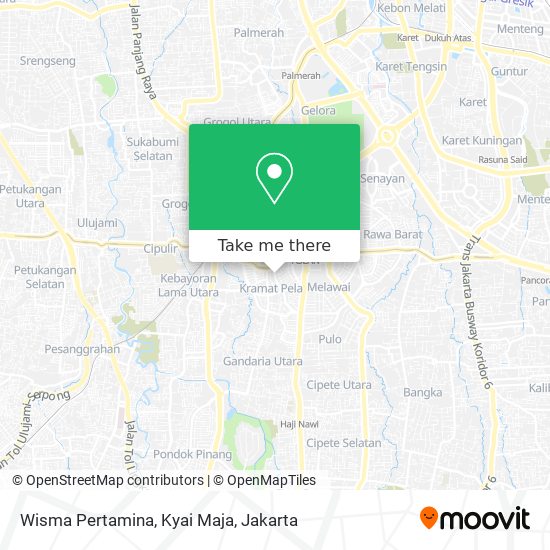 Wisma Pertamina, Kyai Maja map