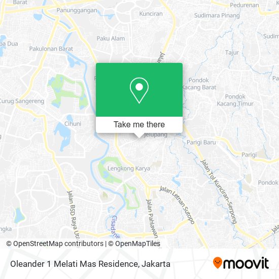 Oleander 1 Melati Mas Residence map