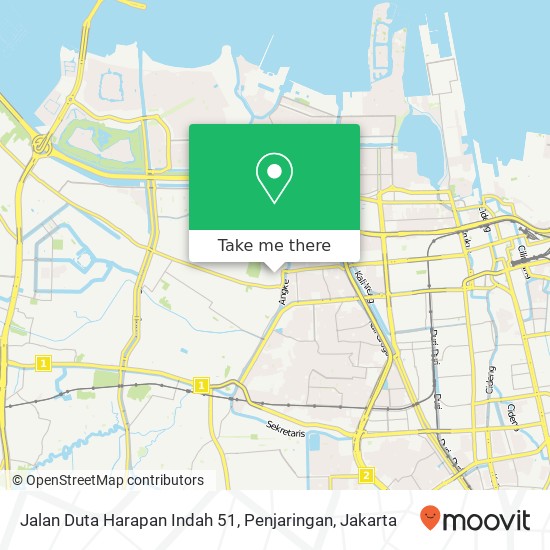 Jalan Duta Harapan Indah 51, Penjaringan map