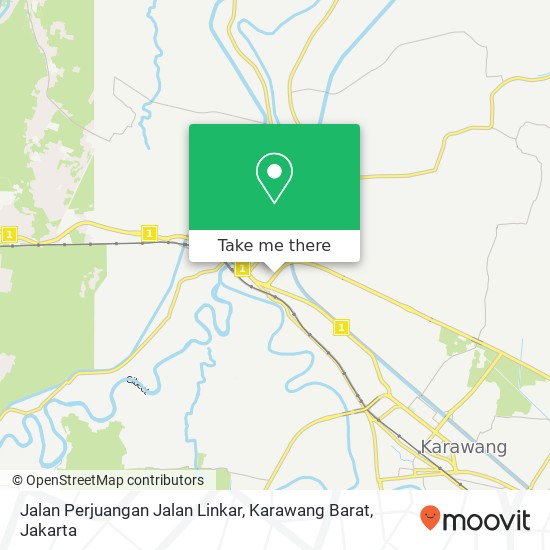 Jalan Perjuangan Jalan Linkar, Karawang Barat map