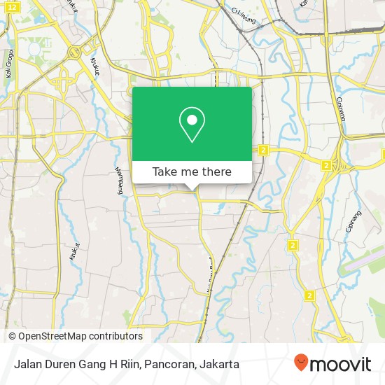 Jalan Duren Gang H Riin, Pancoran map