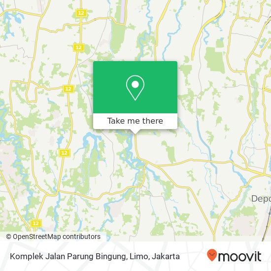 Komplek Jalan Parung Bingung, Limo map