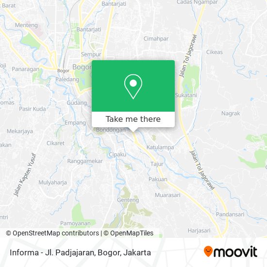 Informa - Jl. Padjajaran, Bogor map