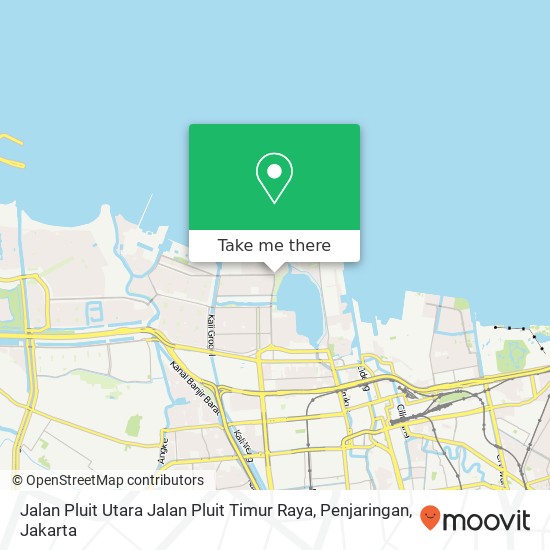 Jalan Pluit Utara Jalan Pluit Timur Raya, Penjaringan map