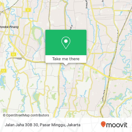 Jalan Jaha 30B 30, Pasar Minggu map