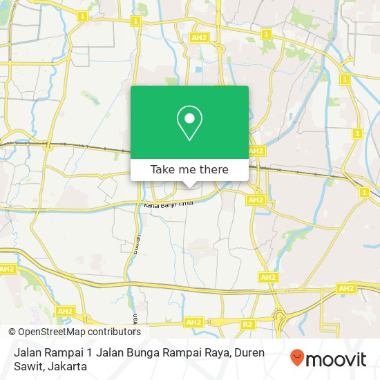 Jalan Rampai 1 Jalan Bunga Rampai Raya, Duren Sawit map