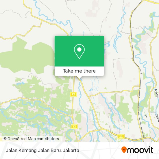 Jalan Kemang Jalan Baru map