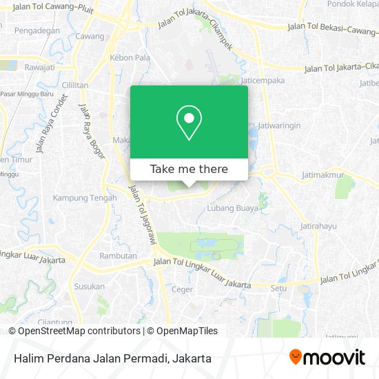 Halim Perdana Jalan Permadi map