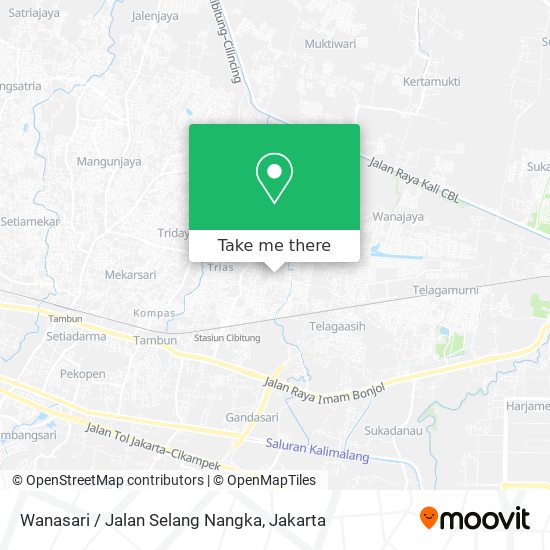 Wanasari / Jalan Selang Nangka map