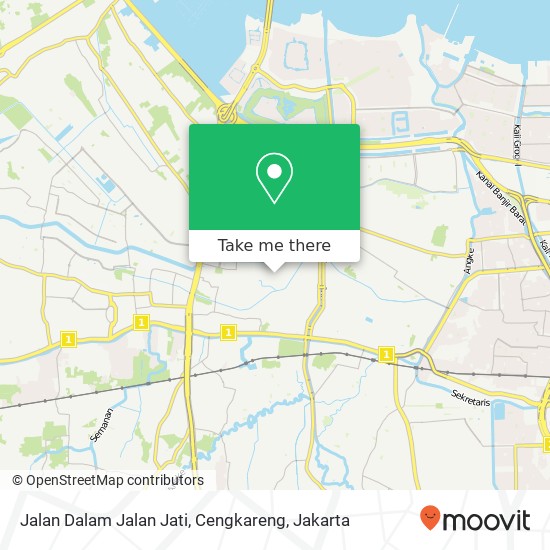 Jalan Dalam Jalan Jati, Cengkareng map