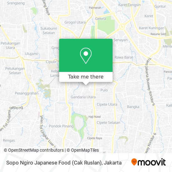 Sopo Ngiro Japanese Food (Cak Ruslan) map