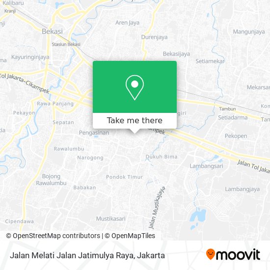 Jalan Melati Jalan Jatimulya Raya map