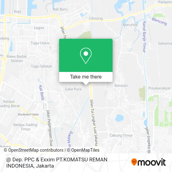 @ Dep. PPC & Exxim PT.KOMATSU REMAN INDONESIA map
