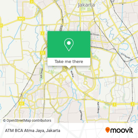 ATM BCA Atma Jaya map