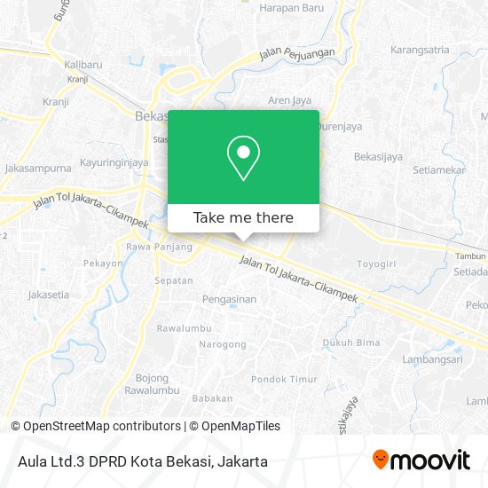 Aula Ltd.3 DPRD Kota Bekasi map