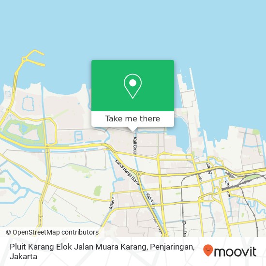 Pluit Karang Elok Jalan Muara Karang, Penjaringan map