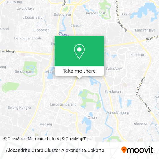 Alexandrite Utara Cluster Alexandrite map