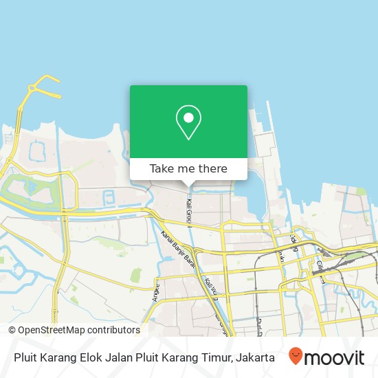 Pluit Karang Elok Jalan Pluit Karang Timur map