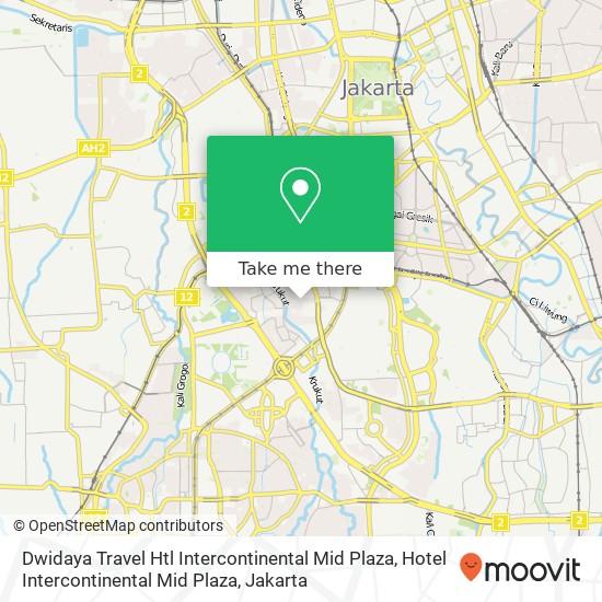 Dwidaya Travel Htl Intercontinental Mid Plaza, Hotel Intercontinental Mid Plaza map