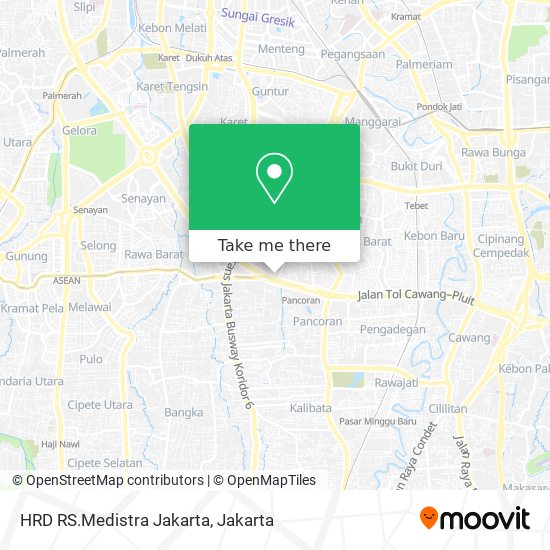 HRD RS.Medistra Jakarta map