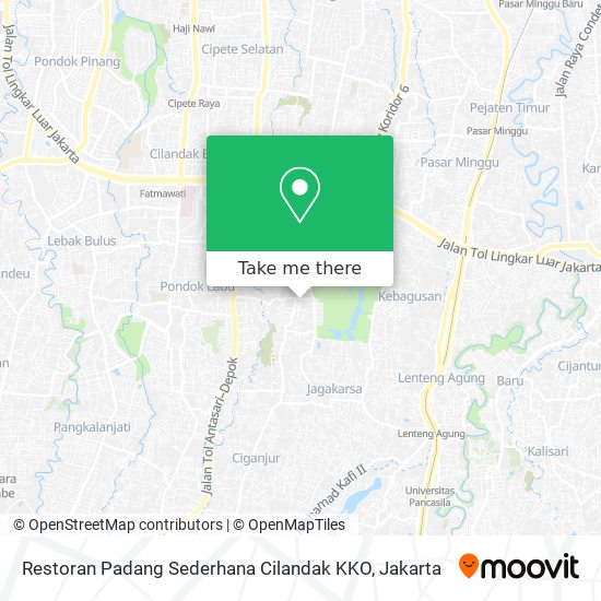 Restoran Padang Sederhana Cilandak KKO map