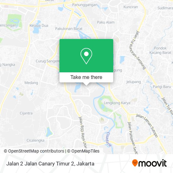 Jalan 2 Jalan Canary Timur 2 map