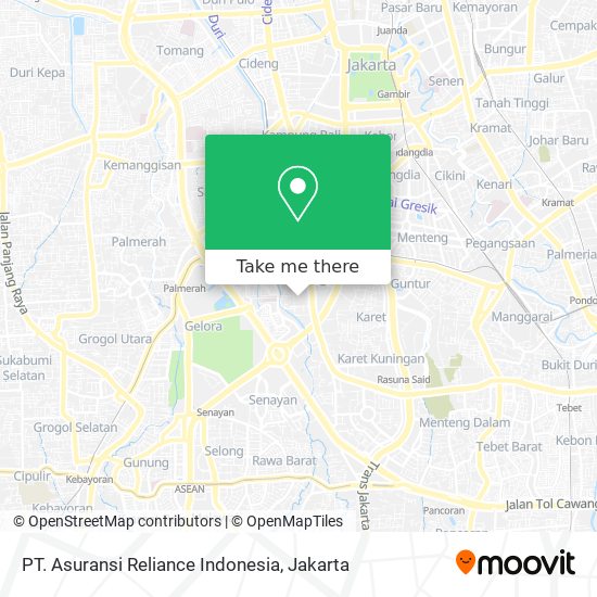PT. Asuransi Reliance Indonesia map