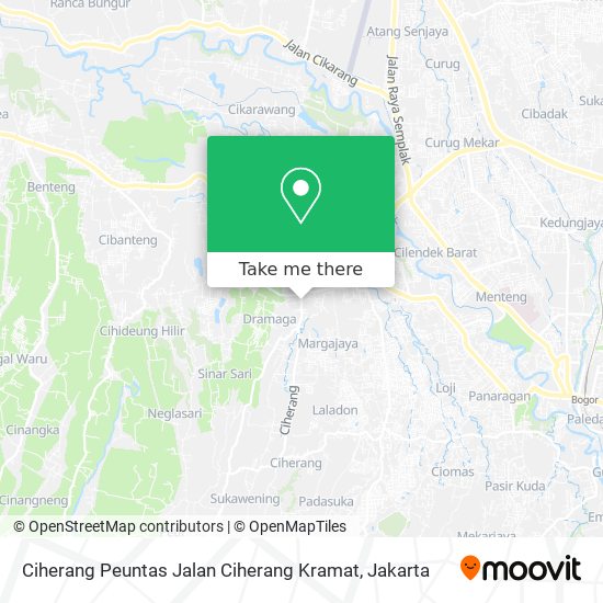 Ciherang Peuntas Jalan Ciherang Kramat map