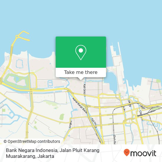 Bank Negara Indonesia, Jalan Pluit Karang Muarakarang map