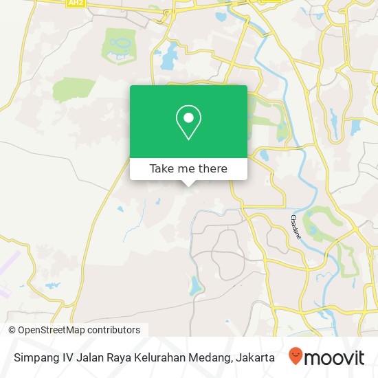 Simpang IV Jalan Raya Kelurahan Medang, Pagedangan map