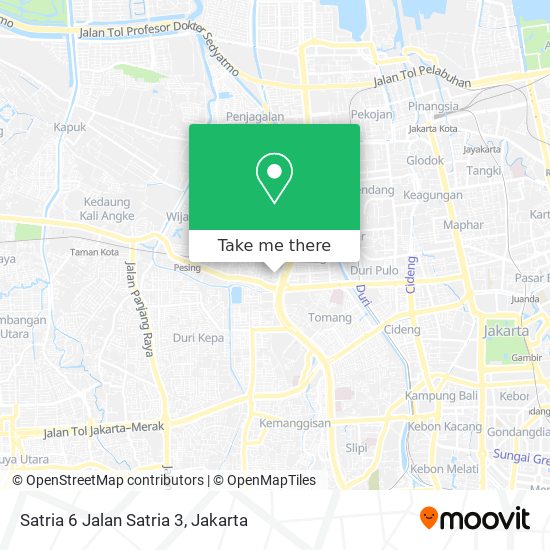 Satria 6 Jalan Satria 3 map