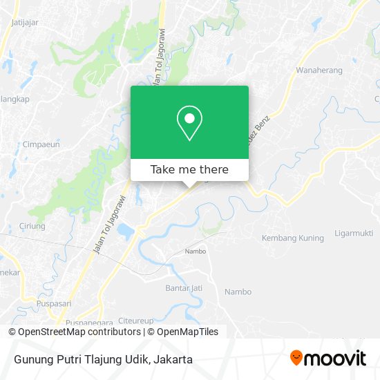 Gunung Putri Tlajung Udik map