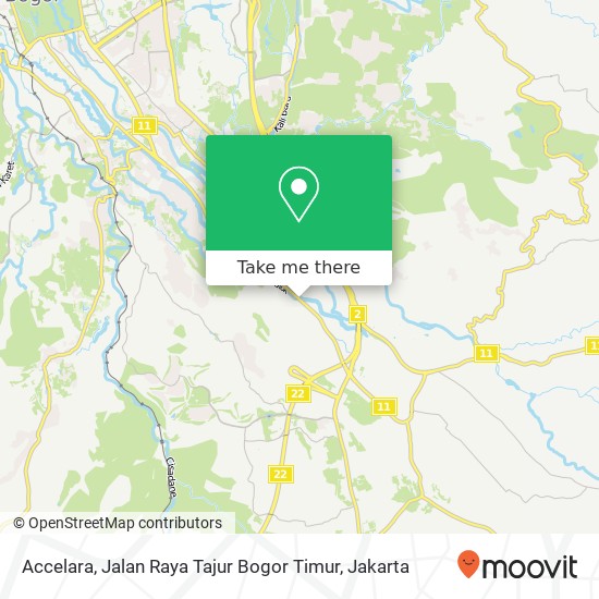 Accelara, Jalan Raya Tajur Bogor Timur map