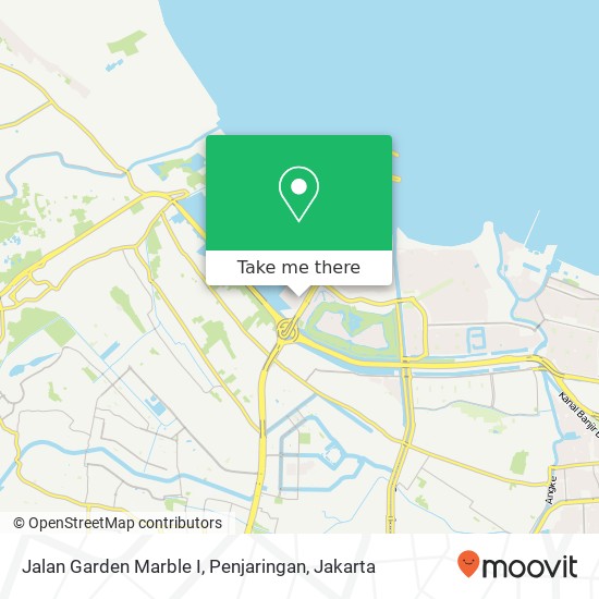 Jalan Garden Marble I, Penjaringan map