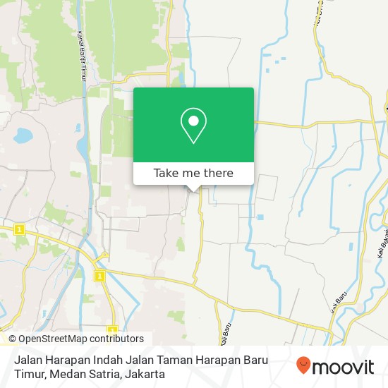 Jalan Harapan Indah Jalan Taman Harapan Baru Timur, Medan Satria map