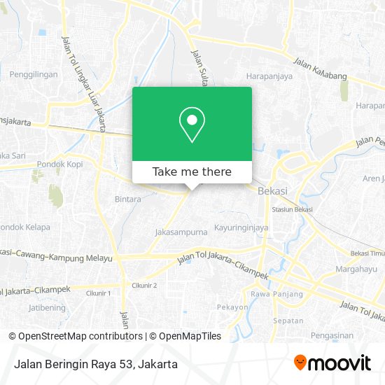 Jalan Beringin Raya 53 map