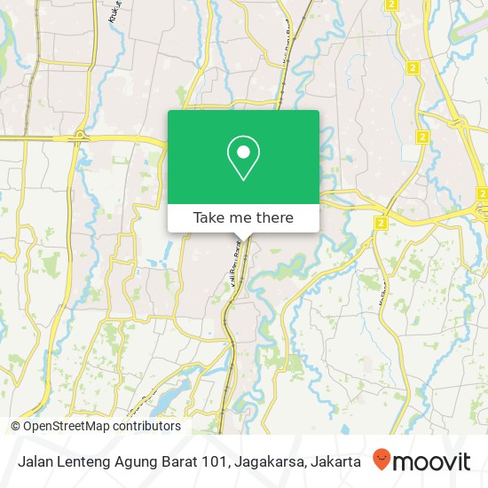 Jalan Lenteng Agung Barat 101, Jagakarsa map