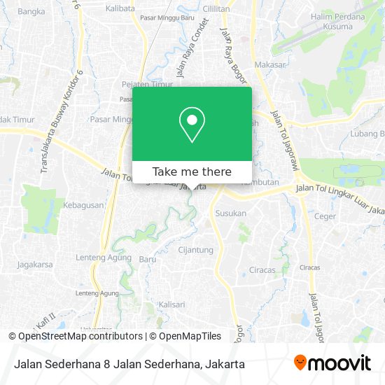 Jalan Sederhana 8 Jalan Sederhana map