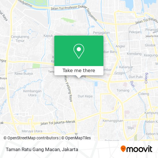 Taman Ratu Gang Macan map