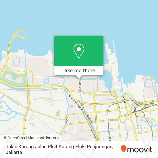 Jalan Karang Jalan Pluit Karang Elok, Penjaringan map