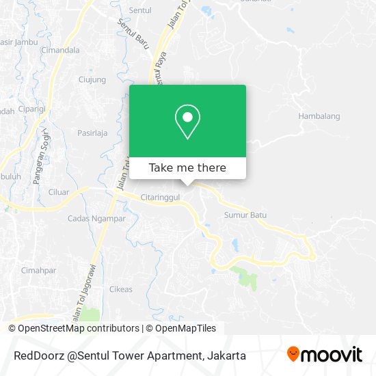 RedDoorz @Sentul Tower Apartment map