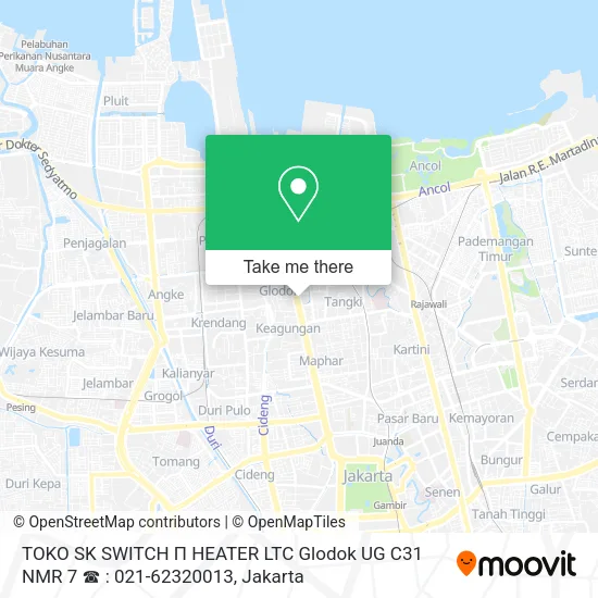 TOKO SK SWITCH Π HEATER LTC Glodok UG C31 NMR 7  ☎ : 021-62320013 map