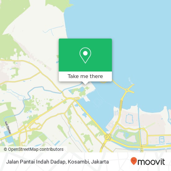 Jalan Pantai Indah Dadap, Kosambi map