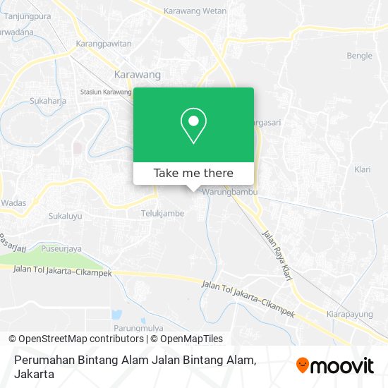 Perumahan Bintang Alam Jalan Bintang Alam map