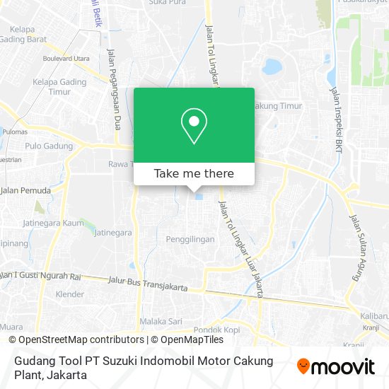 Gudang Tool PT Suzuki Indomobil Motor Cakung Plant map