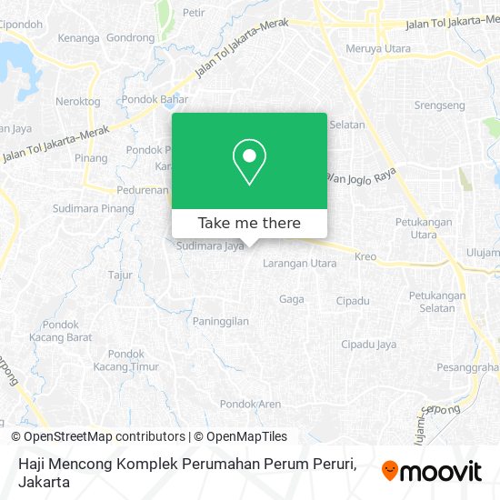 Haji Mencong Komplek Perumahan Perum Peruri map