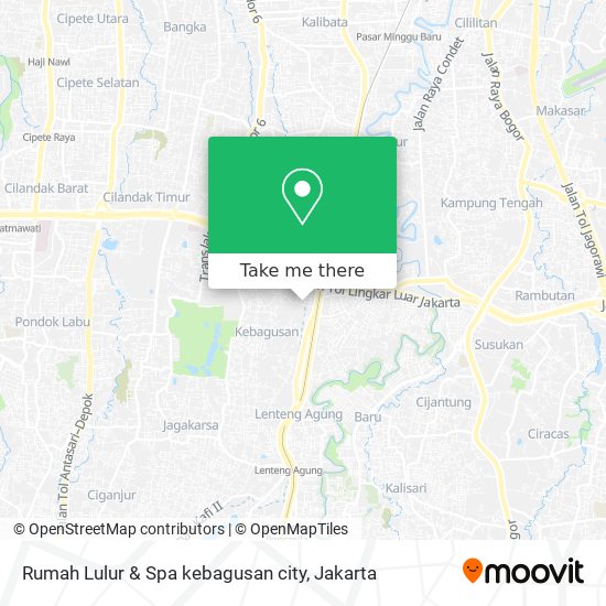 Rumah Lulur & Spa kebagusan city map